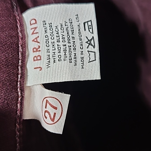 J Brand Purple Skinny Jeans Size 27 Lava Zoey - Picture 4 of 7